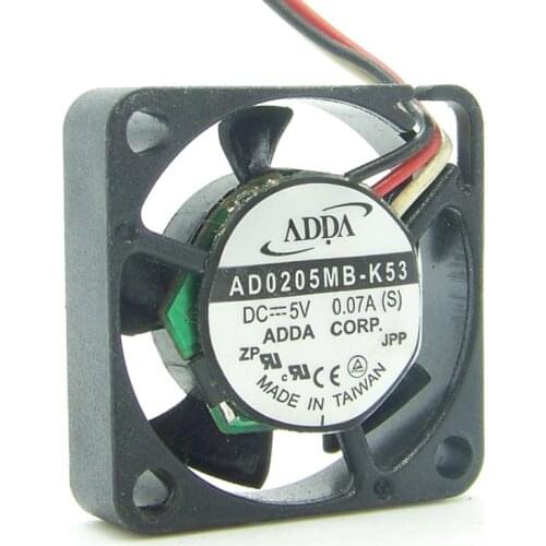 ADDA AD0205MB-K53 2507 2.5cm 25*25*7mm DC 5V 0.07A Ultra-thin Mini cooling fan