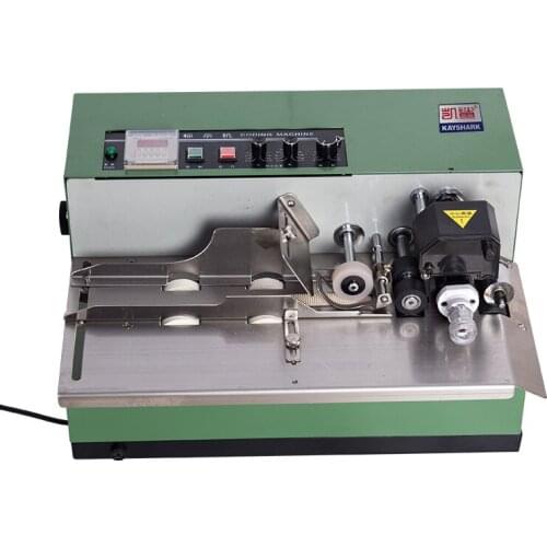 Automatic Ink Wheel Marking Machine Production Date Serial Number Food Plastic Film Bag Package Colored Printing Coding Machine