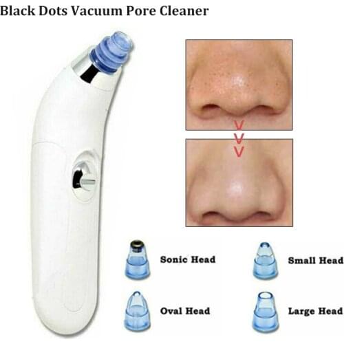 Free Shipping Black Dots Vacuum Pore Cleaner Nose Black Point Remover Blackhead Acne Pimple Removal Suction Extractor Facial SPA