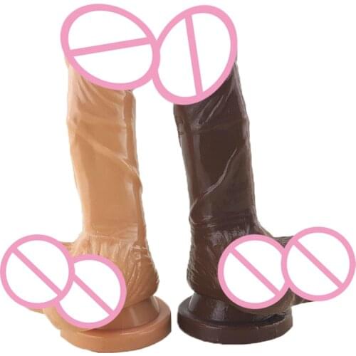 Big Dildo Odorless Flexible Silicone Penis Dick with Suction Cup , FDA artificial Penis Adult Sex Products Sex Toys for Women