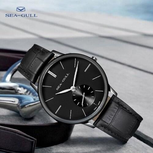 Seagull watch manual mechanical watch fashion ultra-thin mens watch simple leisure personality waterproof watch 6020H