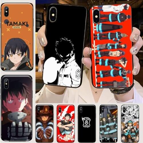 Anime Fire Force Phone Case for iPhone 11 12 mini pro XS MAX 8 7 6 6S Plus X 5S SE 2020 XR