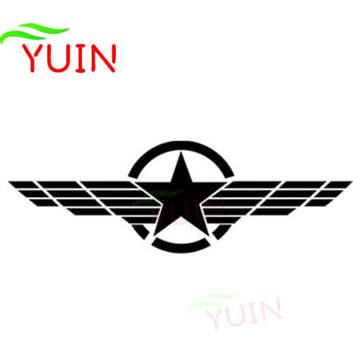 Creative Car Sticker Pentagram WWII Front Hood Decorative Affixed Reflective Military Standard Decal PVC Decoration Decals