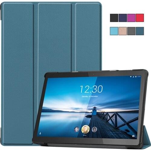 Business Case For Lenovo Tab M10 FHD Rel TB-X605FC / TB-X605LC 10.1inch Folding PU Leather Flip Stand cover Protective Shell
