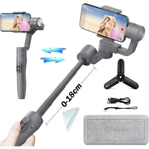 FeiyuTech Vimble 2 Extendable Handheld 3-Axis Gimbal Stabilizer for Smartphone with Tripod Stabilizer Rod