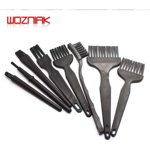 BEST 8IN1 Practical Plastic Black Small Portable Handle Nylon Anti Static Brushes Cleaning Keyboard Brush Kit Home Cleaning
