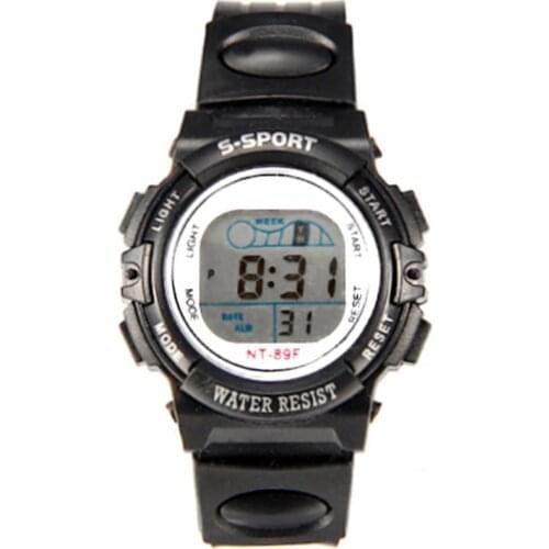 Multi-functional kids Children Student Sports Waterproof Clock Luminous LED Digital Date Alarm Wrist Watch