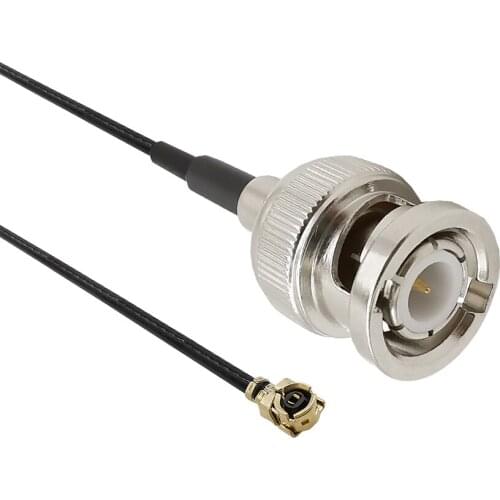 ALLiSHOP 0-3Ghz pigtail BNC male brooches plug connector to U.FL IPX connectors 1.13 cable for PCI Wifi Card Computer Networking
