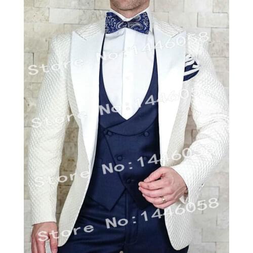 Men Suits 2018 Elegant Brand Slim Fit Smoking Blazer Prom Suit Men Costume Homme Wedding Tuxedo Groom Suits For Wedding