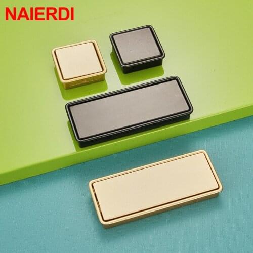 NAIERDI Black Gold Sliding Door Handle Hidden Cabinet Handles Interior Door Pulls Wardrobe Handle Kitchen Drawer Pulls Hardware