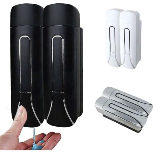 Bathroom Liquid Soap Dispenser Wall Mounted For Kitchen Plastic 350ml Shower Gel Detergent Shampoo Bottle Hotel Home Accessories