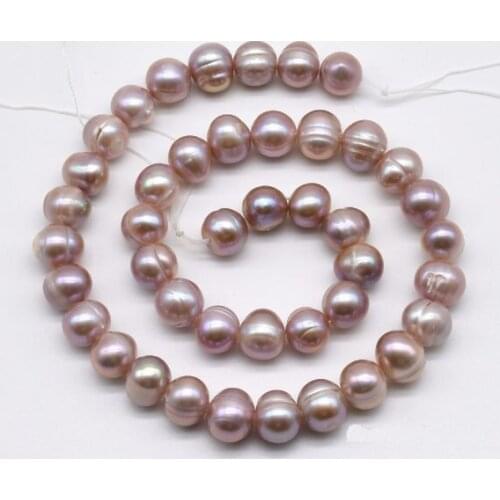 New Arriver Loose Pearl Jewellery,8-9MM Real Freshwater Pearl Baroque Ringed Bead,One Full Strand.White Pink Lavender For Choose