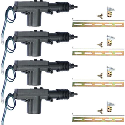 NEW 4PCS Universal Car Auto Heavy Duty Power Door Lock Actuator 2 Wire 12V