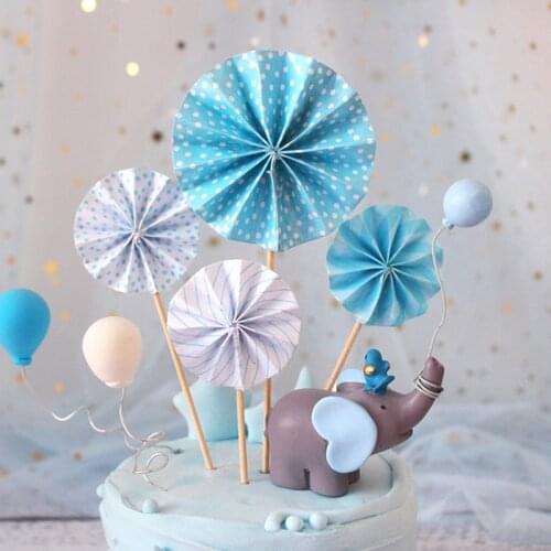 Sun Flower Card Cake Topper Happy Birthday Cake Cupcake Topper Flags For Wedding Baby Shower Party Supplies Cake Decoration