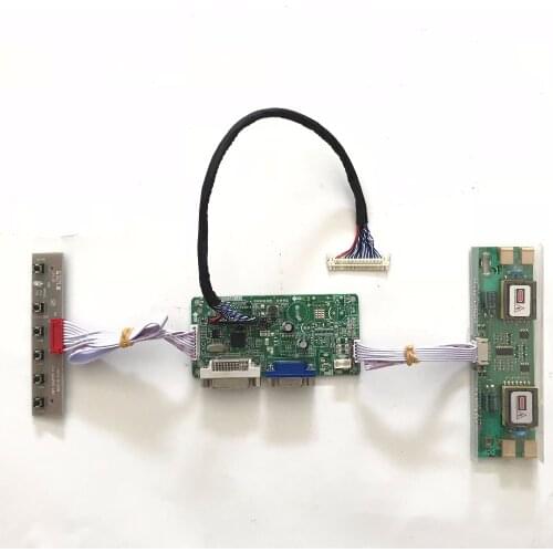 RT2281 Universal DVI VGA LCD Controller Board for 22 inch 1680x1050 M220EW01 V0 4CCFL LVDS Monitor Kit Easy DIY