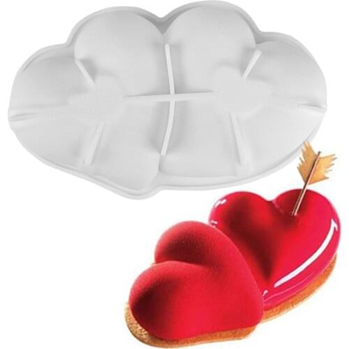 Silicone Molds Heart Shape Cake Decorating Toos Cake Mold 3d BELOVED Ice cream Mousse Baking Tools Dessert Moulds