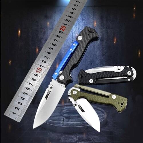 AD-15 Folding Knife M390 Blade Carbon Fiber Handle Tactical Knife Outdoor Survival Knife Portable Camping Hunting EDC Multi Tool