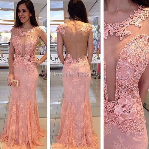 YNQNFS IED29 Vestido Fiesta Sexy See-through Open Bust Backless Red Carpet Dresses Evening Party Gown Mother 2020