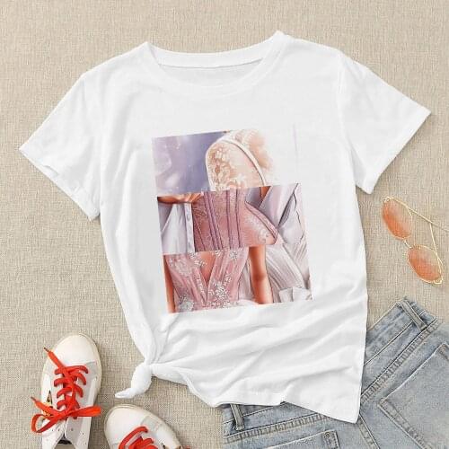 2021 T-shirt Streetwear Sexy Stylish Body Printed T Shirt Animation Uni Round Neck Clothes Vogue Oversize Feminino Vetement