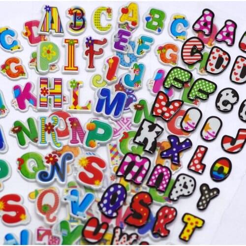 3D PVC Letter Sticker mixed
