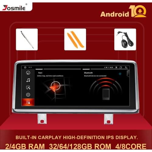 IPS Android 10.0 Car multimedia Player For BMW F30 F20 F31 F22 F21 F32 F33 F36 Original NBT System Autoradio GPS Navigation 4GB