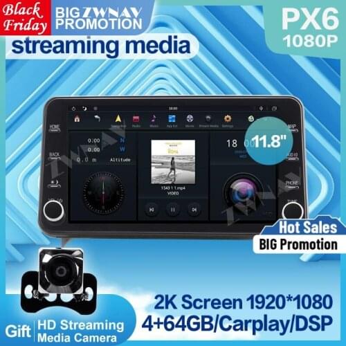 PX6 MAX-PAD 1920*1080 Android 9.0 Car Multimedia Player streaming media For Toyota RAV4 RAV-4 2018+ HIFI radio stereo head unit