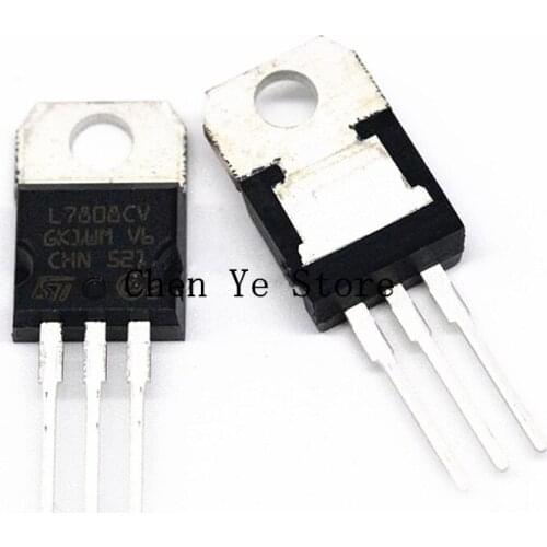 Free Shipping 50PCS 100% NEW Original L7808 Transistor Voltage Regulator L7808CV TO-220