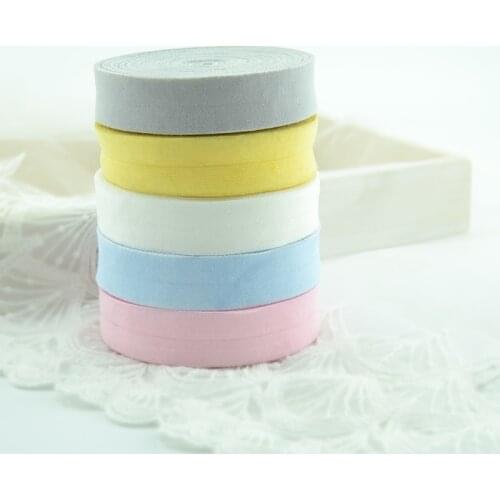 Elastic edging strip rolling strip bedclothes towel binding DIY handmade clothing sewing supplies 2cmx300cm white fabric ribbon