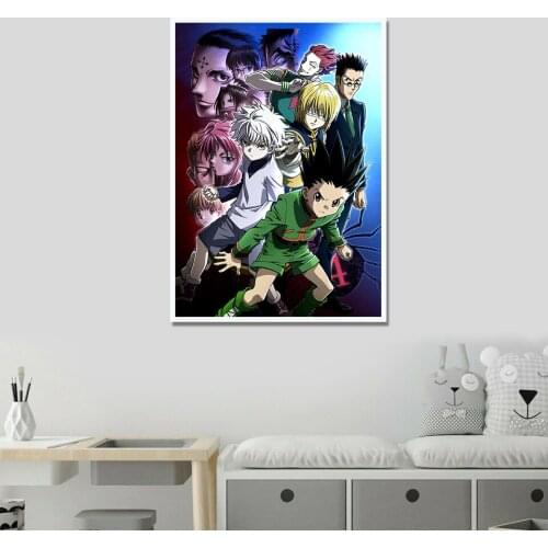 Hunter X Hunter Poster Classic Hot Japanese Anime Canvas Pictures Modern For Living Room Decor