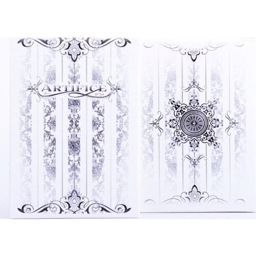 Artifice Tundra Ellusionist Deck White Magic Cards Playing Card Poker Close Up Stage Magic Tricks for Professional Magician