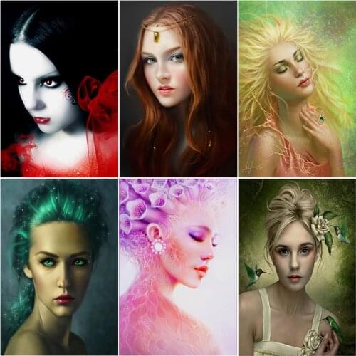 Cuadros full square 5d diamond painting 5D kit set Woman beauty bird flower complet embroidery mosaic Cross stitch dirll drawing