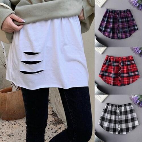 Mini Skirt Shirt Extenders Adjustable Layering Fake Top Lower Sweep Set HSJ88