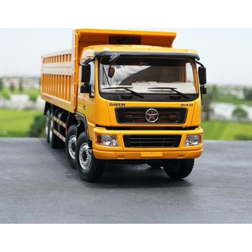 Original Factory 1:24 Dayun Dyx3311 Diecast Heavy Truck Dump Truck Model,8*4 Engineering Machine Alloy Vehicl Model Toy Gift