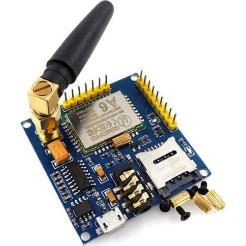 A6 GPRS Pro GPRS GSM Module Core DIY Developemnt Board TTL RS232 with Antenna GPRS Wireless Module Data Replace SIM900