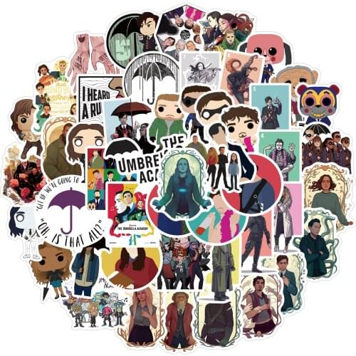 50Pcs/Pack Tv The Umbrella Academy Graffiti Stickers For Motorcycle Luggage Laptop Bicycle Skateboard Decals