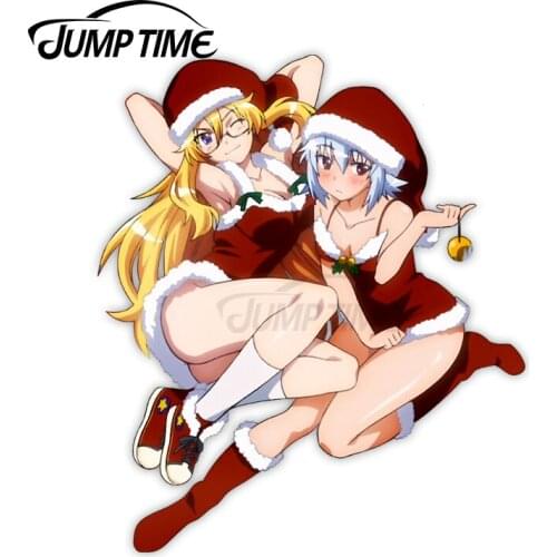 Jump Time 13 x 13cm For Ayamey Sen Sexy Anime Girl Car Stickers Motorcycle Personality Decal Windshield Car Styling