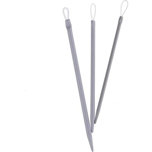 3pcs/set Big Eye Nylon Wire Knitting Needles Yarn Sewing Needles Apparel Sewing Fabric Art Craft Wool Thick Knitter Sewing