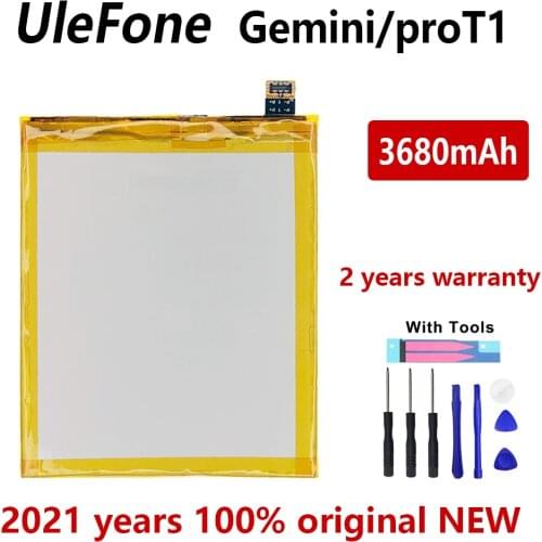 New 100% Original 3680mAh Phone battery For Ulefone Gemini Pro & T1 Mobile Phone Batteries Bateria With Gift Tools