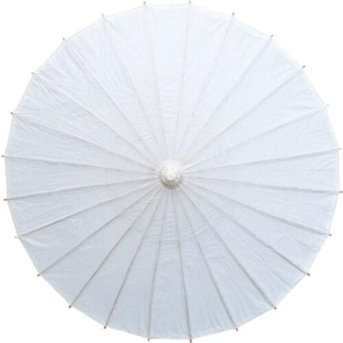 New White Paper Parasol Wedding Party Photography Prop Paper Umbrella Wedding Decorations Accessories Kids DIY painting Supplies