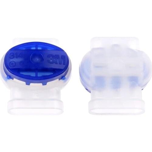 100 pcs Original 3M 314 Scotchlok Self-Stripping Moisture Resistant, Electrical Pigtail Connectors for 22-14AWG wires 0.65-1.63