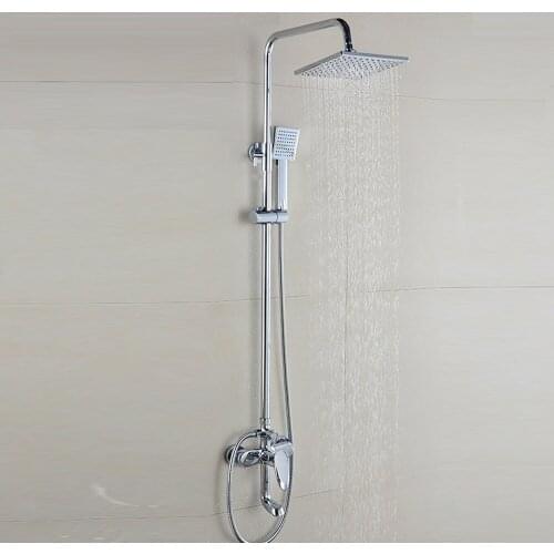 All copper shower set with wall mounted bathroom booster bath shower lifting shower nozzle wx6051417