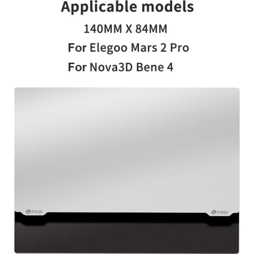 For Nova3D Bene 4 Flexible Spring Steel 140x84mm Steel Plate Magnetic Build Plate Kit for Elegoo Mars 2 Pro LCD Resin 3D Printer