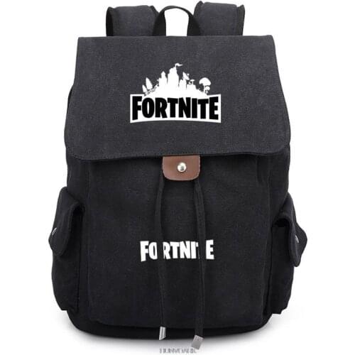 Fortnite Backpack Women Men Backpack Canvas Shoulder Bag FORTNITE School Bag Back Pack For Teenager Girls School Backapck Boys