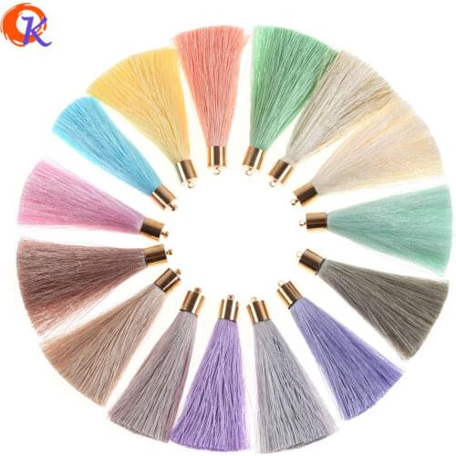 Cordial Design 5Pcs/Bag 7.5cm*1cm/Tassel/Accessories Parts/Embellishments/Silk Tassels With Gold Cap/Hand Made/Jewelry Findings