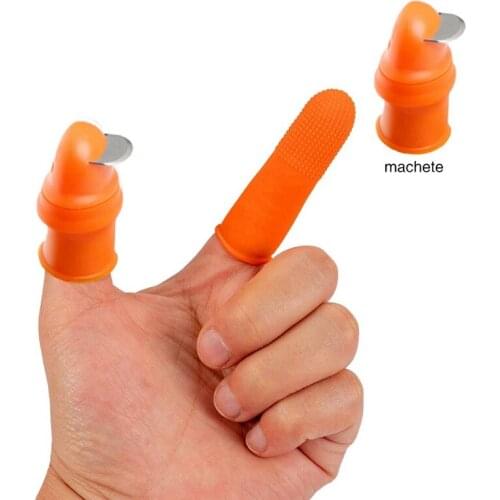Silicone Simple Pickup Pruning Thumb Shred Garden Plant Fruit Vegetable Separator Gardening Hand Tools