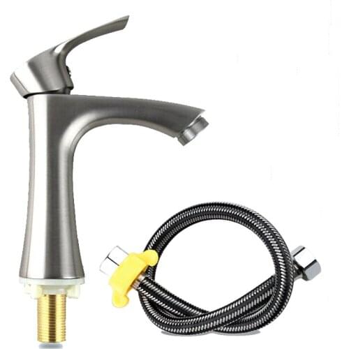 304 stainless steel single handle basin faucet cold water faucets
