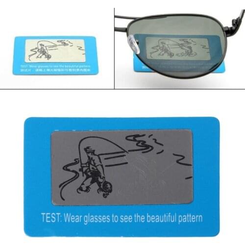 10pcs Sunglasses Polarized Test Card Shade Test Your Sunglasses Polarized Lens