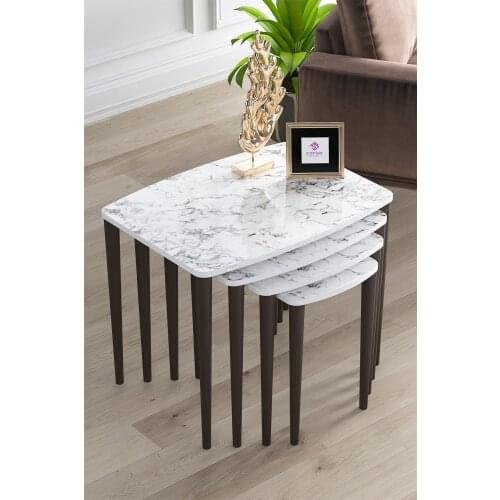 Modern Telwe Series Top Quality Mdf Zigon Coffee table Pad 4lü coffe table
