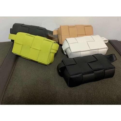 Insfamous Woven Small Square Bag Shoulder Bag Waist Bag Small Shoulder Diagonal Bag Female 2021 New Trend Purses Luxury