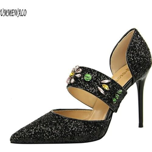 UMMEWALO High Heel Shoes Women Summer Sandals Woman High Shoes Ladies Shoes Pumps 283-22